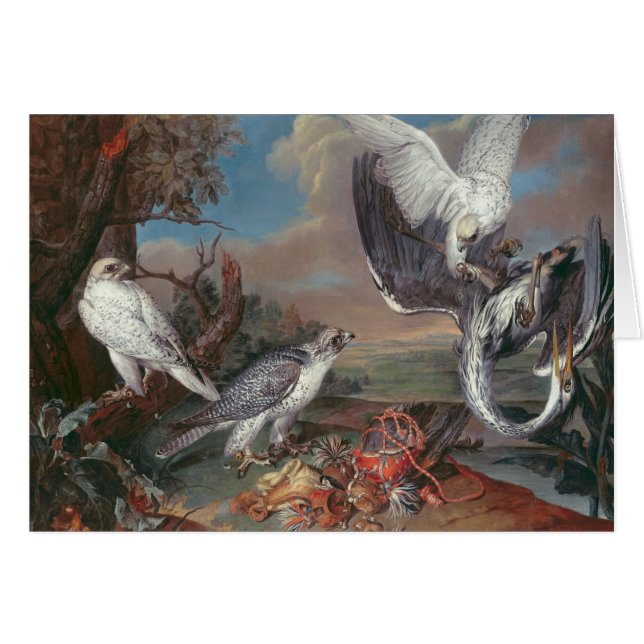 Cartão Falcons de Greenland Cyr (Frente Horizontal)