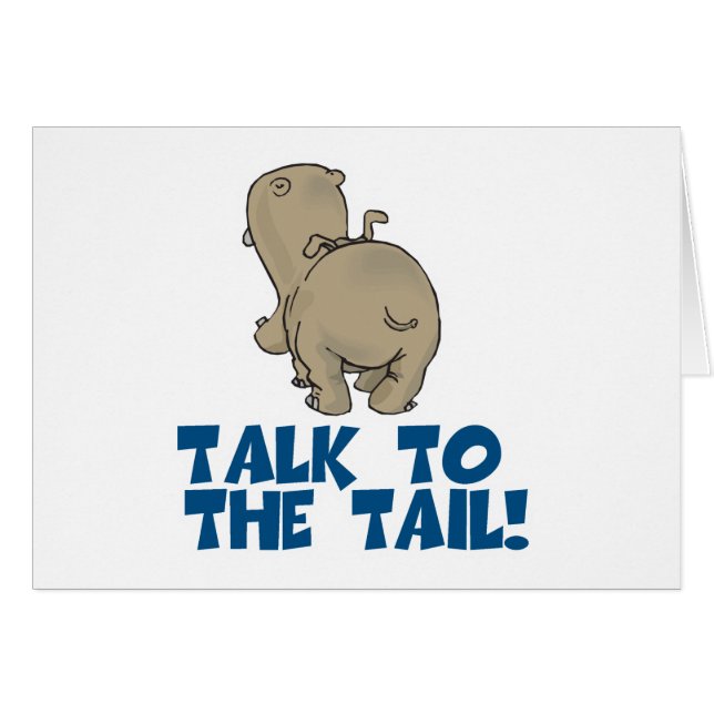 Cartão Fale com o Tail Hippo (Frente Horizontal)