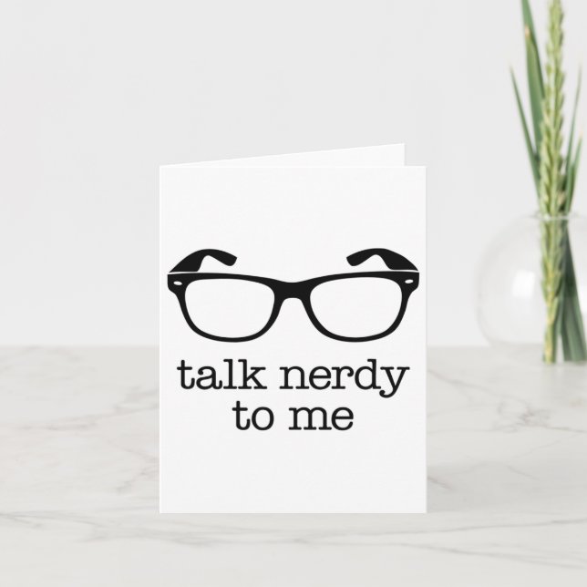 Cartão Fale Nerdy Comigo  (Frente)