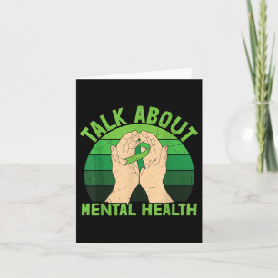 Cartão Fale Sobre A Sensibilização Para A Saúde Mental, R