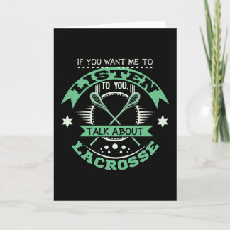 Cartão Fale Sobre Lacrosse