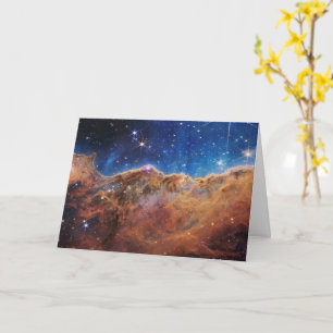 Cartão Falésias Cósmicas Nebulosa Carina Espaço Telescópi