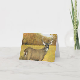 Cartão Fall Buck Art Notecard
