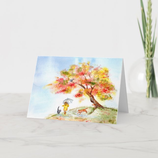 Cartão Fall Colors Sakura (Frente)