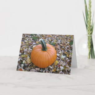 Cartão Fall Halloween pumpkin card