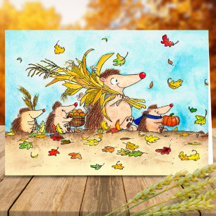 Cartão Fall Harvest greeting card by Nicole Janes
