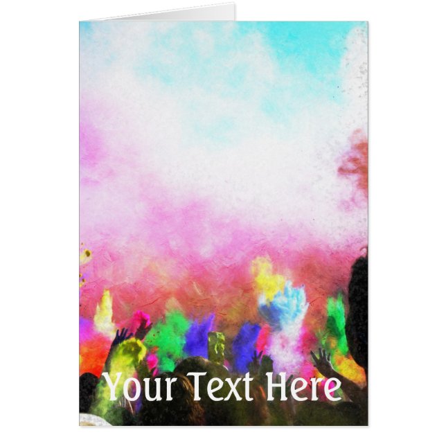 Cartão Falln Holi Colors (Frente)