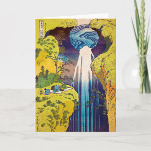 Cartão Falls, Katsushika Hokusai, Ukiyo-e