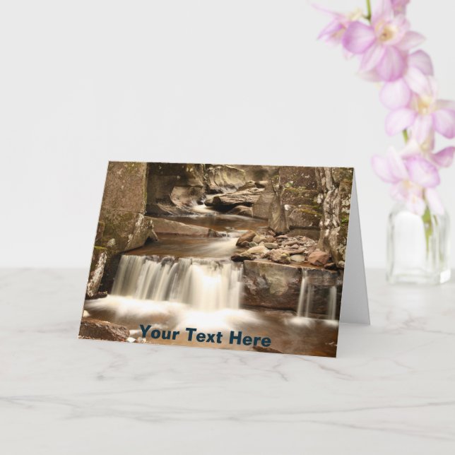 Cartão Falls Personalizáveis de Bracklinn, Perthshire, Es (Orquídea)
