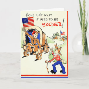 Cartão Falta-lhe a placa soldado