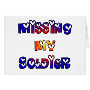 Cartão Faltando meu soldado