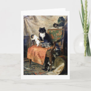 Cartão Família Cat, Henriëtte Ronner-Knip