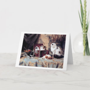 Cartão Família Cat, Henriette Ronner-Knip