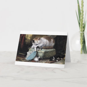 Cartão Família Cat, Henriette Ronner-Knip