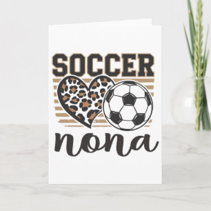 Cartão Família Coração de Leoa Nona de Futebol Correspond