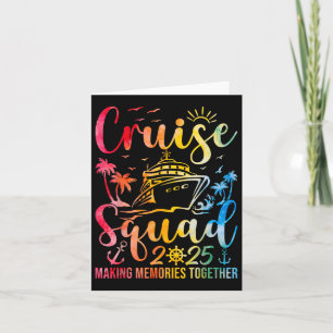 Cartão Família Cruise Squad 2025 Summer Vacation Matching