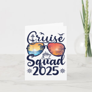 Cartão Família Cruise Squad 2025 Summer Vacation Matching