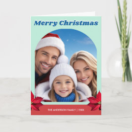 Cartão Família de Arch Personalizada - Uma Foto Moderna