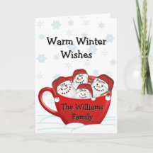 Família de Marshmallow com Nomes Personalizados