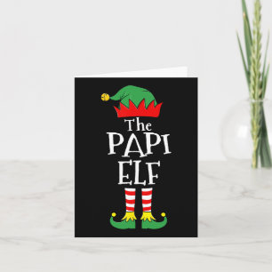 Cartão Família de pijamas de Natal do Elf