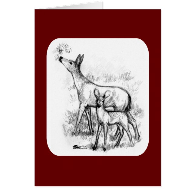 Cartão Família Deer (Frente)