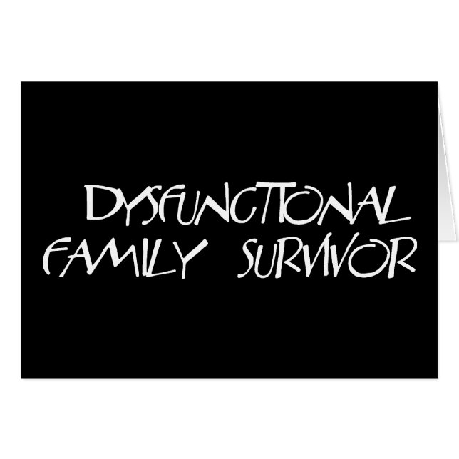 Cartão Família disfuncional (Frente Horizontal)