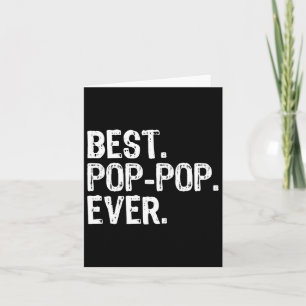 Cartão Família Divertido Legal Poppop Melhor Pop-pop de T