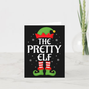 Cartão Família Elf Xmas bonito que Corresponde ao Elf Squ