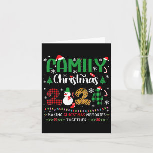 Cartão Família Engraçada Natal 2024 Correspondente Xmas S