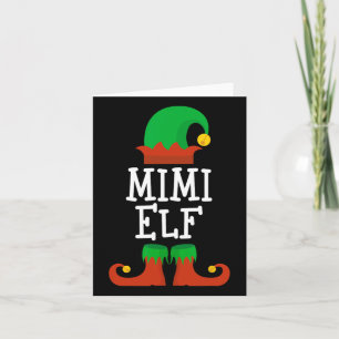 Cartão Família O Mimi Elf Matando O Natal Pj Pajama X