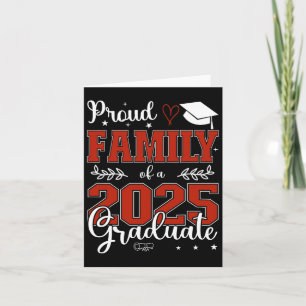 Cartão Família Orgulhosa De Um Cl De Graduado De 2025 Par