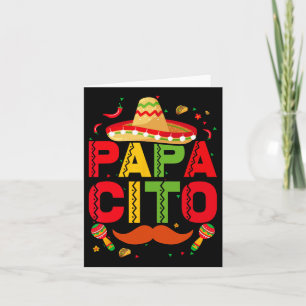 Cartão Família Papacito Cinco De Mayo Casal Mexicano Corr