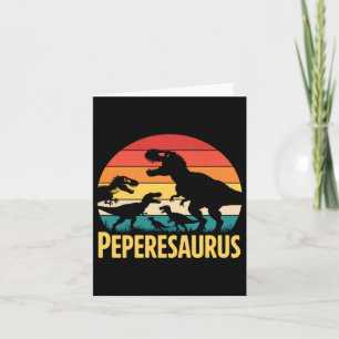 Cartão Família Pepere Saurus T Rex Dinossauro Pepere Saur