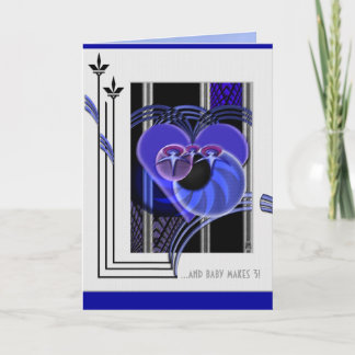 Cartão Família pequena (cartão novo do bebê)