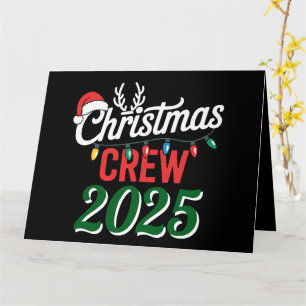 Cartão Família Personalizada Da Tripulação De Natal 2025