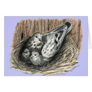 Cartão Família Pigeon