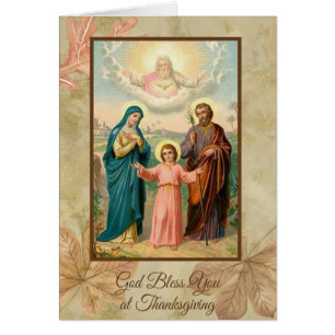 Cartão Família santamente Jesus Mary St Joseph da acçã