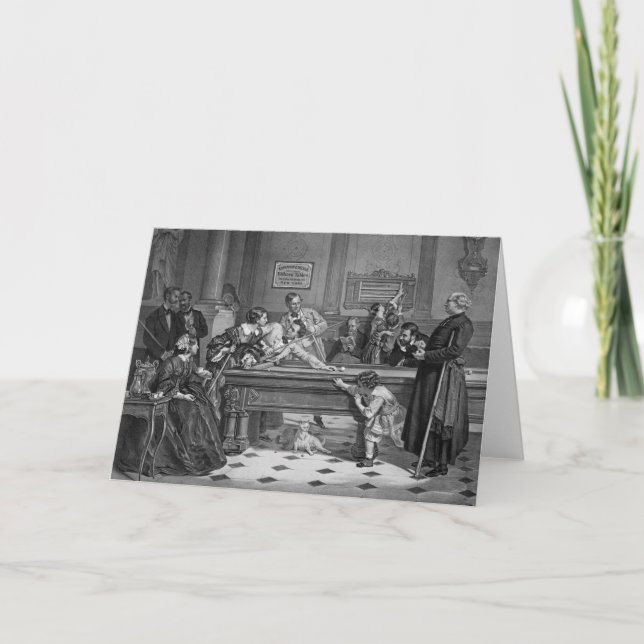 Cartão Famílias Bilhares 1891 (Frente)