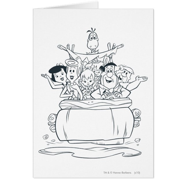 Cartão Famílias Flintstones1 (Frente)