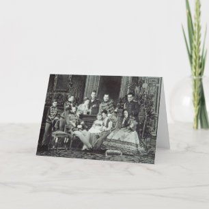 Cartão Family Portrait of Emperor Alexander II