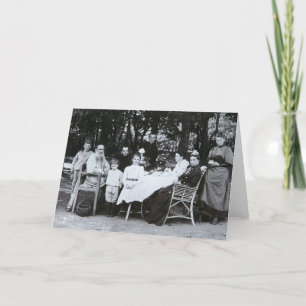 Cartão Family portrait of the author Leo N. Tolstoy