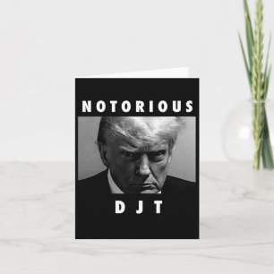 Cartão Famoso Djt Donald Trump Foto de Acusação Republica
