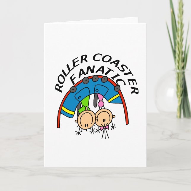 Cartão Fanático da montanha russa (Frente)
