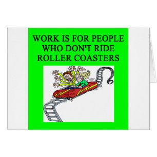 Cartão fanático da montanha russa