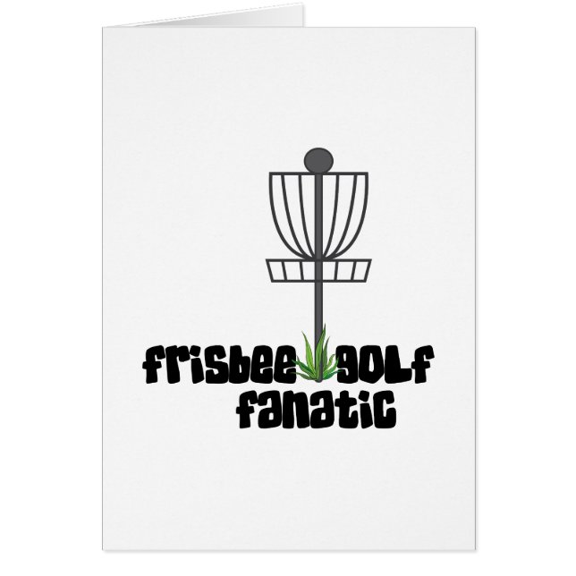 Cartão Fanático do golfe do Frisbee (Frente)