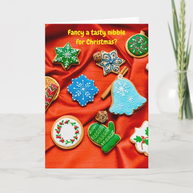 Cartão Fancy a tasty nibble for Christmas? (Frente)