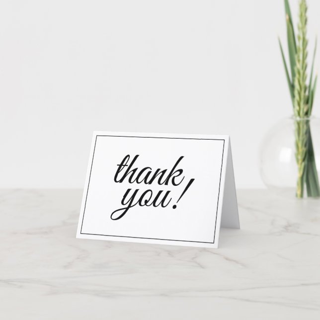 Cartão Fancy and Luxurious "thank you!" Postcard (Frente)