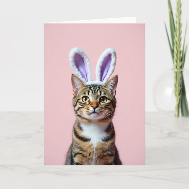 Cartão Fancy Feline Friend Card (Frente)