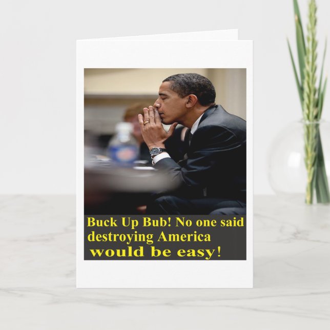 Cartão Fanfarrão acima Bub! (Frente)