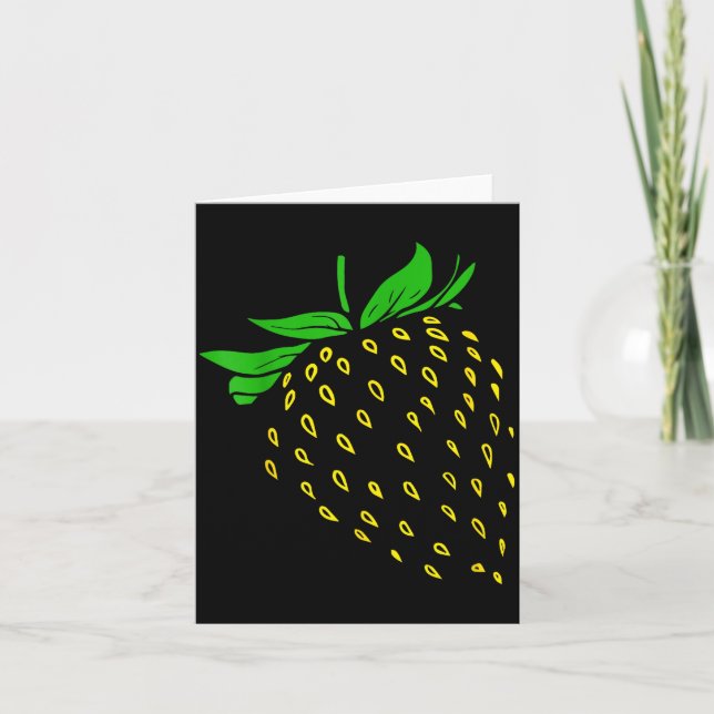 Cartão Fanta de Fruta Morango Simples Roupa de Festa Engr (Frente)